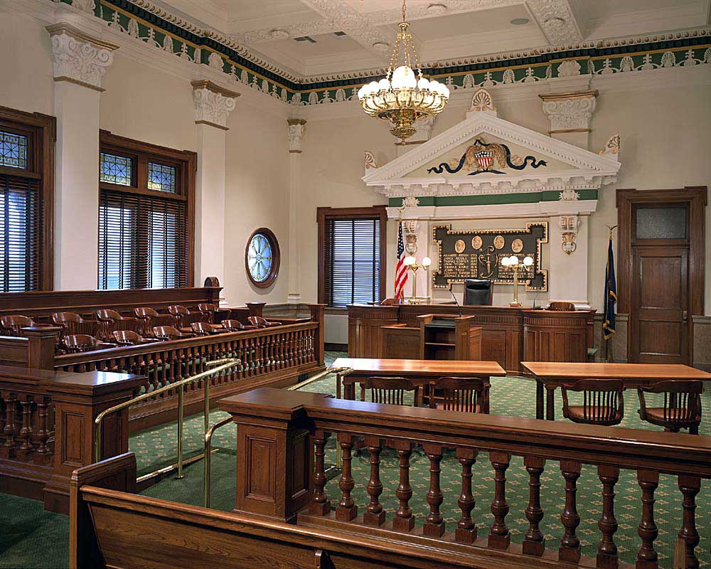 Interior image of court house
